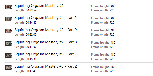Squirting Orgasm Mastery Proof