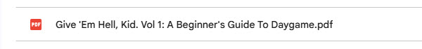 A Beginner's Guide To Daygame Proof