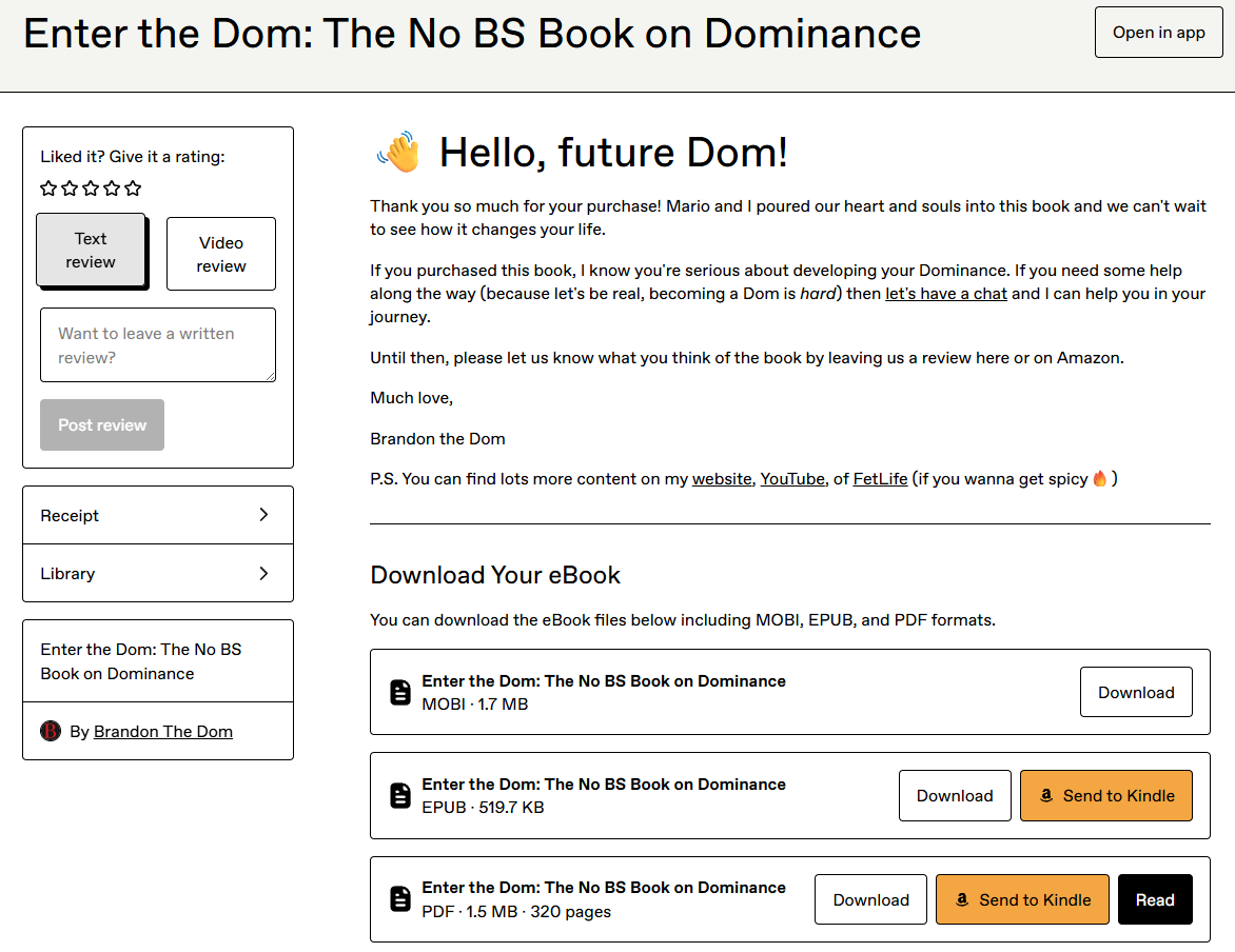Enter The Dom Proof
