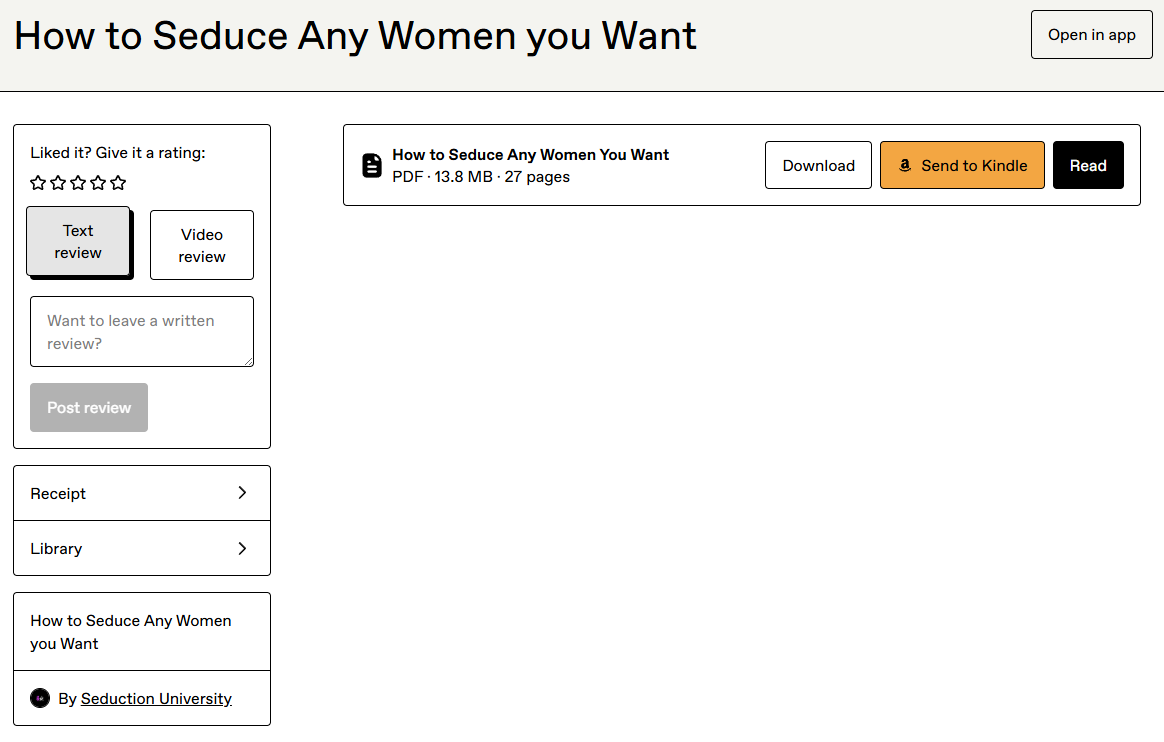 How To Seduce Any Women You Want Proof