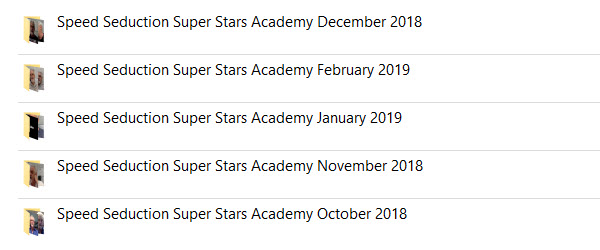 The Elite Speed Seduction Super Stars Academy Proof