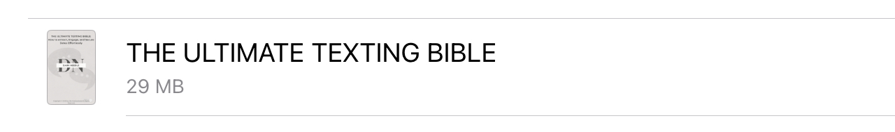 The Ultimate Texting Bible Proof